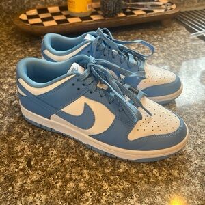 Nike Sky Blue and White Low-Top Sneakers